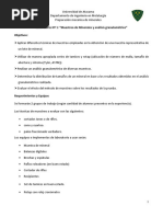 Laboratorio Nº 1 Muestreo y Analisis Granulometrico (2° Sem 2018)