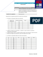 Actividad 3. Taller de Decisiones de Producción y Costos (2) Microeconomía Maria Cano Asesouni