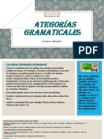 Categorías Gramaticales Parte 1 Clase