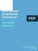 Claves para Pensar Propuestas Inclusivas