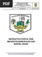 Guia Portal Web Impuesto Ica, Reteica y Autorretencion de Ica Municipio de San Martin, Cesar