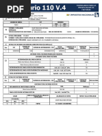 Formulario 110 V.4: Formulario para La Presentacion de Facturas