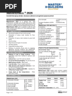 Masteremaco 2525: Solvent Free Epoxy Binder, Structural Adhesive and General Purpose Primer