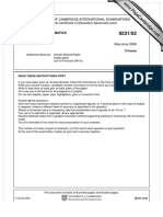 Further Mathematics: University of Cambridge International Examinations General Certificate of Education Advanced Level