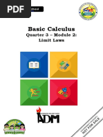 Basic Calculus: Quarter 3 - Module 2: Limit Laws