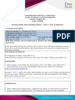 Activity Guide and Evaluation Rubric - Unit 1-Task 2 - Magazine