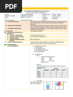 Classroom Observation Tool: Daily Lesson Plan in SCIENCE 3