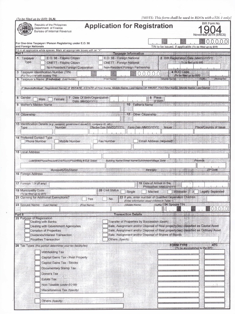 1904 Bir Form | PDF | Government Finances | Economies