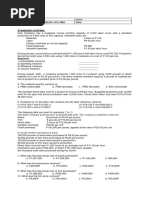 Name: Score: Prof. Mark Lester T. Balasa, Cpa, Mba Date:: Standard Costing