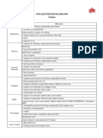 6 Basico - Lista de Utiles Escolares 2022