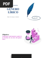 Géneros Literarios - GÉNERO LÍRICO