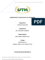 Universidad Tecnologica de Honduras: Liderazgo Empresarial