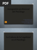 Autogestión Profesional Del Psicólogo 2021