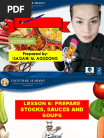 Powerpoint - Lesson No 6 PART 1 - PREPARE STOCKS, SAUCES & SOUP