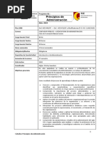 Programa Principios de Administración - 2021