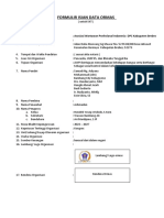 Formulir Isian Data Ormas