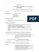 Determinación de Caudales y Coeficientes en Flujo Sobre Vertederos (FINAL)