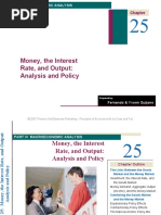 Money, The Interest Rate, and Output: Analysis and Policy