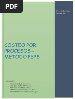 Costo Por Procesos Método Peps 2