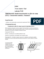 Lucrare de Laborator Nume Student: Vicol Andrei-Vlad Grupa: Fizica Medicala F22B Titlul Lucrarii: Studiul Tranzistorului Cu Effect de Camp