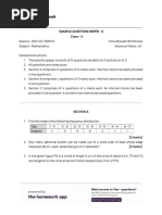 Sample Question Paper - 6