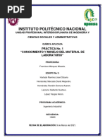 Reporte Equipo 3 Práctica No. 1 Conocimiento y Manejo Del Material de Laboratorio.