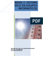 Unidad 2: Sistema Unidad 2: Sistema Termico en Equipos Termico en Equipos Informaticos Informaticos