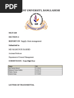 Independent University, Bangladesh: MGT-330 Section-1 REPORT ON Supply Chain Management Submitted To