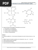 Semestre Evoir N de Sciences Physiques H: Exercice 1