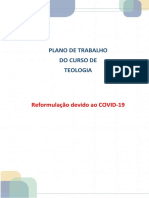 Plano de Trabalho Do Curso de Teologia: Reformulação Devido Ao COVID-19