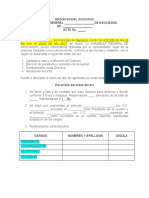 Acta Nombramientos Junta Directiva