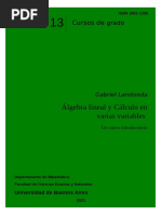 Álgebra Lineal y Cálculo en Varias Variables