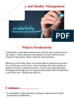 Productivity and Quality Management