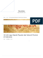 34 Lirik Lagu Daerah Populer Dari Seluruh Provinsi Di Indonesia