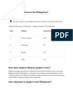 What Religion Influences The Philippines?