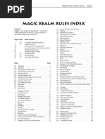 Magic Realm Rules Index: Page Prefix Rules Sections