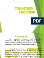 Qualitative Method - Case Study