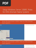 Setup Windows Server 2008R2 Roles For DNS (Domain Name System)