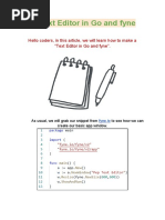 Text Editor in Go and Fyne