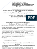 T3 Duty of Fair Presentation - RA - Part 1