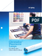 GE Fluorescent Chromaline Lamps Brochure 3-92