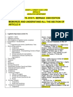 Read Pages 675-819 Fr. Bernas 2009 Edition Memorize and Understand All The Section of Article Vi