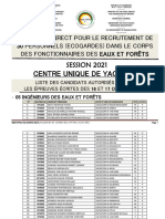 Eaux Et Forets Liste Des Candidats