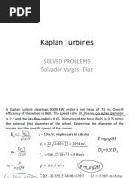 KAPLAN TURRBINES-solved Problems