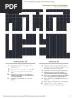 Crucigrama Conceptos Basicos de Tecnologia