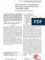 Optimization For Interference Cancellation in MIMO-OFDM System Using Modified Bat Algorithm (MBA)