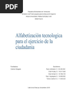 Alfabetizacion Tecnologica para El Ejercicio de La Ciudadania