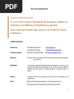 W 415-15 Prevención de Claims y Resolución de Reclamos en Contratos