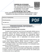 CADERNO DE ATIVIDADE 4º Ano - Semana 9 e 10