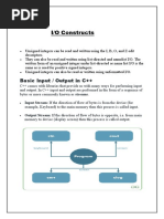 Input and Output Constructs